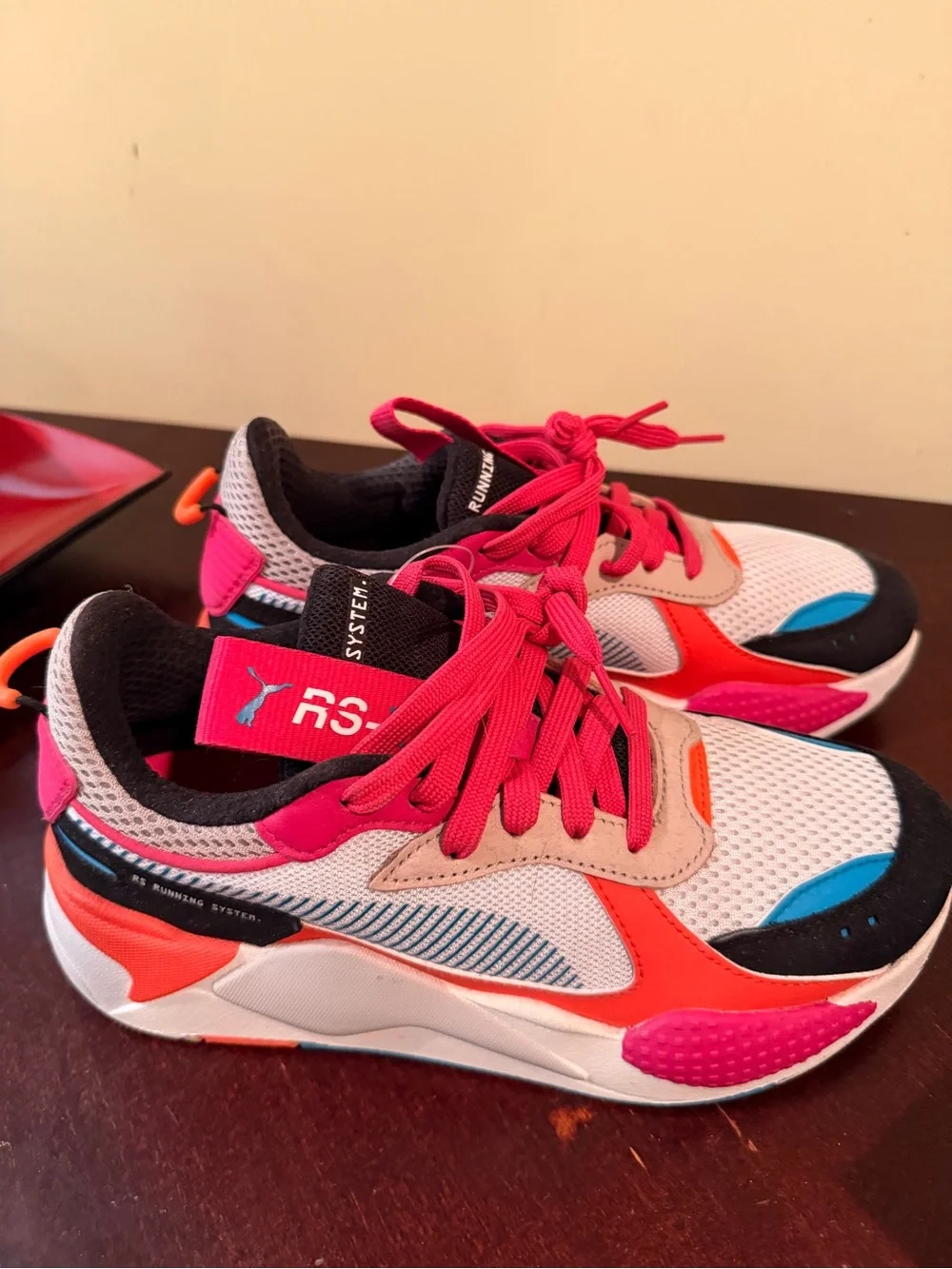 Puma Pink, White & Blue Women's Running Sneakers